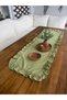 İnci Vintage Full Ruffled Pistachio Green Runner - 3