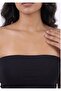 بلوزة نسائية سوداء بدون أكتاف من نوع Diver Strapless Bustier Crop - 6