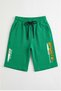 3-Piece Multi-Colored Summer Print Detailed Boys' Capri Pants with Elastic Waist and Double Pockets - 2