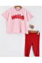 Hello Printed Leggings Set - 2