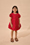 Pleated Polka Dot Balloon Dress White Polka Dot - 3