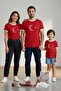 Turkey Moon Star Printed 100% Cotton Premium Fabric Ringer T-Shirt - 4