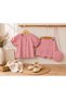 Girl's Floral Appliqued 3-Piece Set Blouse Skirt Bag Summer Stylish Combination 2-5 Years Old - 2