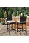 1 Set Rattan + Iron Pipe XH106 Bar Chair 40 * 42 * 103CM with Practicality, Affordability, Durability, Home Living, and Value - 2