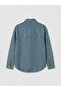 Lcw Everyday Indigo Shirt Collar Oversize Women's Jean Jacket - 8
