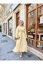 Women's Front Tie Cape Dress Yellow - 3