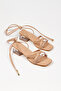 Women's Ankle Strap Transparent Heeled Evening Dress Shoes - 4