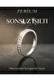Women's Full Round Zircon Stone Steel Wedding Ring Size 14 - 3