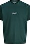 Dark Green Jjesoho Slogan Print Crew Neck T-Shirt