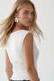 Woman's white blouse with gipeli waist alc-x15543 - 5