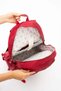 Unisex Red School Bag, Backpack Laptop and Travel Bag Waterproof Sports Bag 47X30X15Cm - 5
