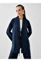 Tie-Detail Tunic & Trousers Double Linen Set - Navy Blue - - 6