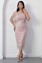 Left Collar Beaded Dress Bal200 - 6