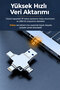 4-in-1 Tf Card Reader, Type-C Lightning Micro USB USB 3.0 Connection Otg Adapter, 5Gbps Fast Data Transfer, Compatible with Phone Tablet Pc, Metal Body D509 - 4