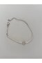 Minimal Clover Model Waterway Zircon Stone Silver Color Bracelet - 2