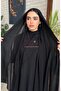 2 نقابات قصير خط طويل ربط+2 طرح مبطنة ربع قطن - 2