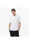 Men's White Regular Fit Polo Neck T-Shirt