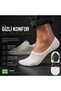 Men's Silicone Bamboo Ballerina Socks White 6-Pack - 5
