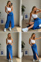 تنورة جينز نسائية من FancyandFun بفتحة أمامية - 6