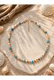 Seashell and Apatite Stone Summer Necklace |   Natural Stone Necklace - 4