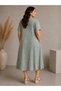 Women's Summer Viscose Short Sleeve Dress Li̇kapa - 3