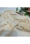 Girl's Lace Detailed Embroidered Dress and Headband - 100% Cotton - Ecru - 6