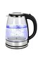 Ch.Perfect 2L Electric Glass Kettle 1500W Rapid Heating Tea & Coffee Maker with LED Illumination, Stainless Steel Base - 5