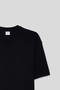 Slim Fit Black Ribbed T-Shirt - 6