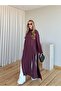 Burgundy Slit Long Tunic - 8515 - 4
