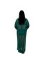 Plus Size Long Sleeve Tulle Women's Kaftan Pareo with Waist Tie - 3