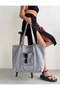 New Model Mega Large Size Denim Fabric Quality Both Daily and Stylish Hand and Shoulder Bag with Front Pocket - 3