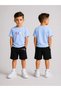 Children's Shorts Set for Boys (Shorts - T-Shirt) Printed Summer Sports Combination Comfortable Fit Set