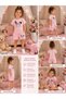 Summer Eared Rabbit Printed Girls' Pink Shorts, Pink T-Shirt Set - 2