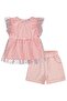 Polka Dot Printed 2-5 Years Old Set - Powder - 4