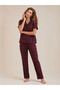 52806-26 Women's Milan Fabric Plaid Pajama Set Short Sleeve Comfortable Fit Home Wear - 3