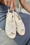 2950 Genuine Leather Women's Heeled Sandals Shoes - 5