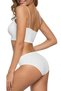 8 Pieces Women's Seamless Laser Cut Flexible Non-Marking Panties White - 3