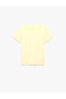 Sim Detailed Crew Neck Short Sleeve Cotton T-Shirt - 4