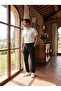 Old Money Fabric Trousers with Adjustable Waist Detail - 5