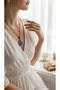 Color Authentic Necklace with Zircon Stone and Water Drop Figure - 3