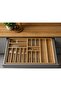 85X46 cm Wooden Spoon Holder Drawer Organizer Natural Wood Kitchen Organizer - 4