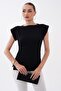 Women's Padded Blouse with Gathered Side Detail 260479 - - 3