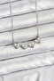 316L Steel Chain Silver Color Openable Clover Model Women's Necklace - 2