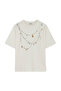 T-Shirt with Necklace Print and Accessories - 3