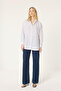 Pearl-Detail Poplin Shirt - 4