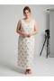 100% Cotton Wide-Strapped Floral Plus Size Women's Nightgown