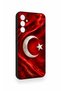 Samsung A34 Compatible Turkish Flag Patterned Silicone Case - 3