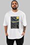 For the Love of Cats 45 Front Cat Printed White Oversize T-Shirt 100% Cotton Unisex Cat Lover Premium Design - 2