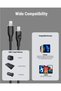 Powerlink Moss Liquid Silicon Cable Type C to Lightning 3A / 1.2M Zinc-Alloy Connector Black - 6