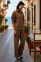 Women's Plus Size Oversize Zippered Knitwear Sweater Pants Set Turn-Down Collar Long Sleeve Casual Comfortable - 2
